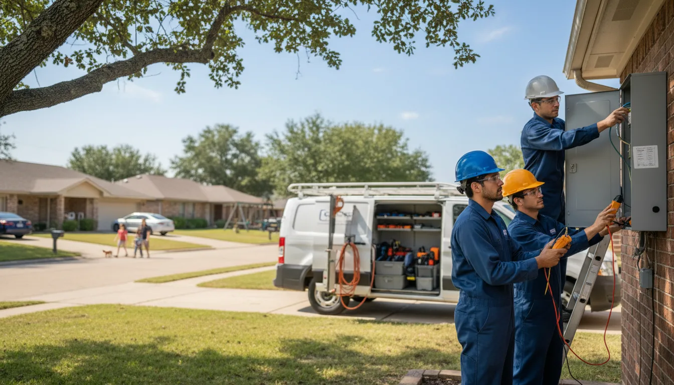 Certified electrician providing emergency electrical services in Shirley, AR